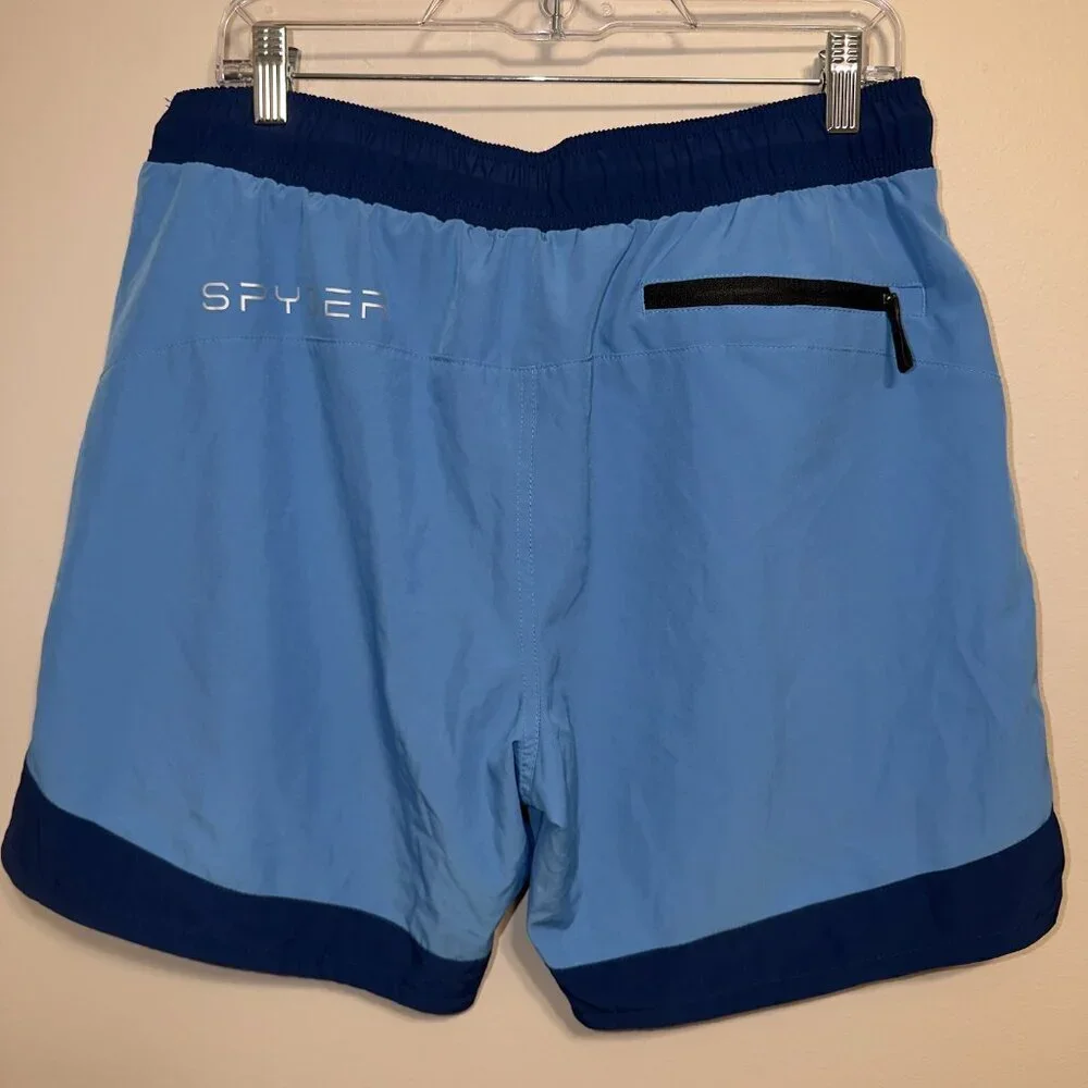Spyder Swim Trunks Mens Size Large Blue Drawstring